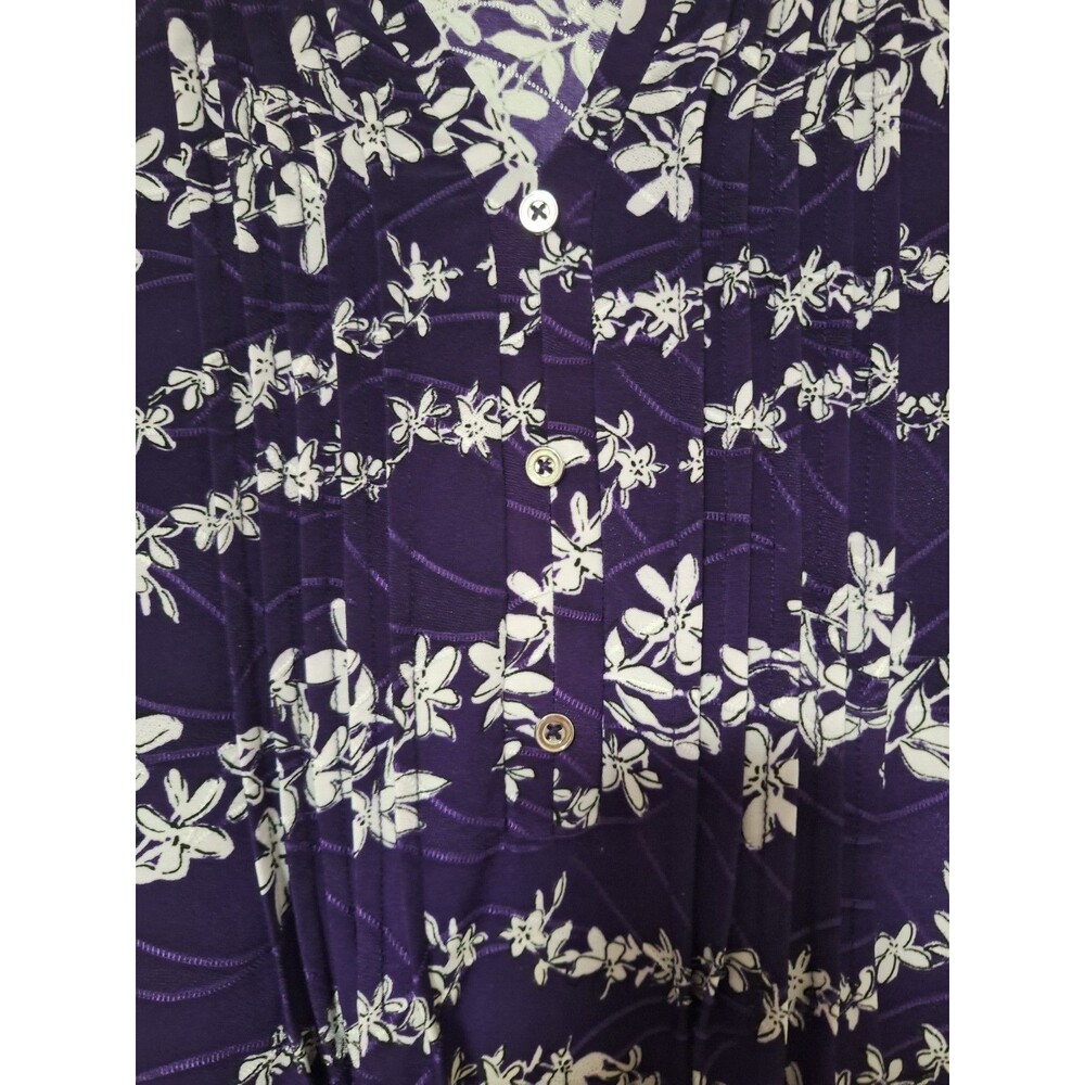 Croft &‎ Barrow Purple Blouse Size 1X - Picture 5 of 6